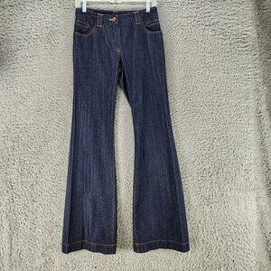 Etcetera Jeans Womens 0 Blue Cotton Mid Rise Flare *GUC*